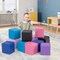 12-Piece Soft PU Foam Cube Blocks Stacking Crawling and Playroom Fun for Kids